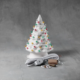 Ceramic Bisque Christmas Tree - 7 inch - Case of 4 Ceramic Bisque Christmas Tree - 7 inch - Case of 4